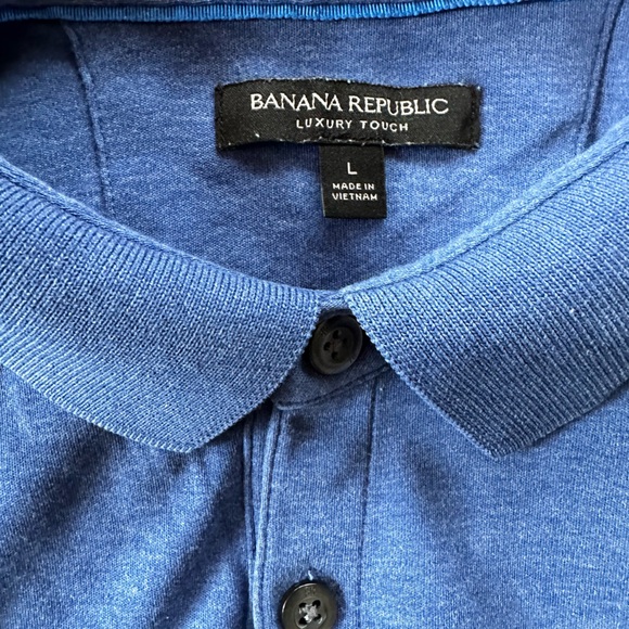 Banana Republic set of Two Luxury Touch Polos size Large - Picture 7 of 7